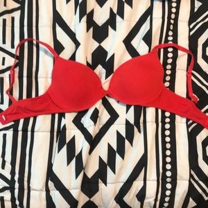 red victoria’s secret bra
